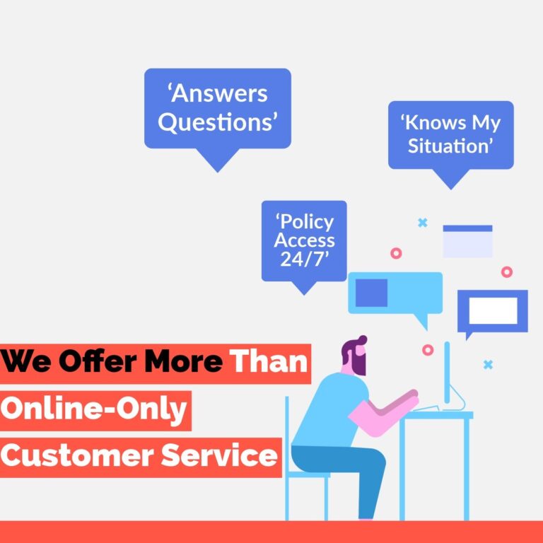 We offer more than online-only customer service